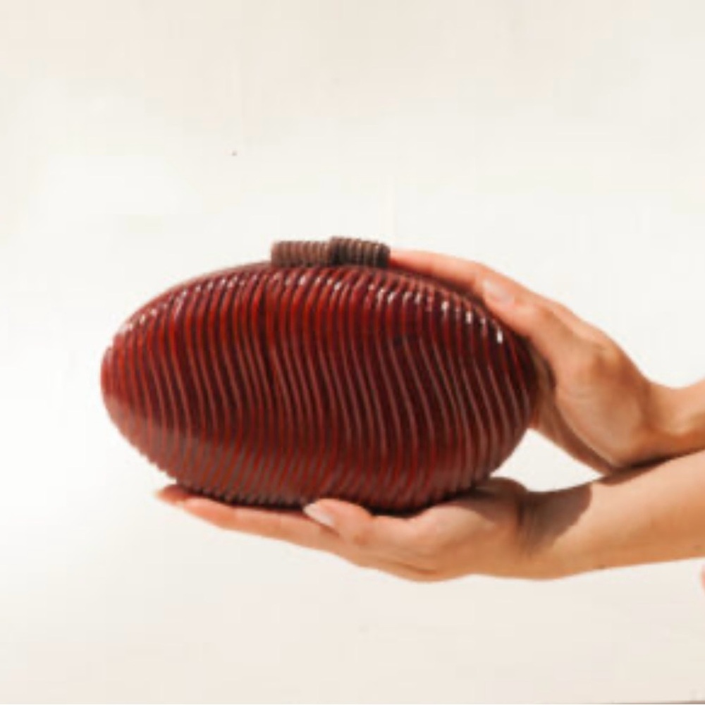 RAMLA Stunning Lola Bag - NWOT  All Hand-made.  🔥🔥🔥🔥Made from sustainable wood.